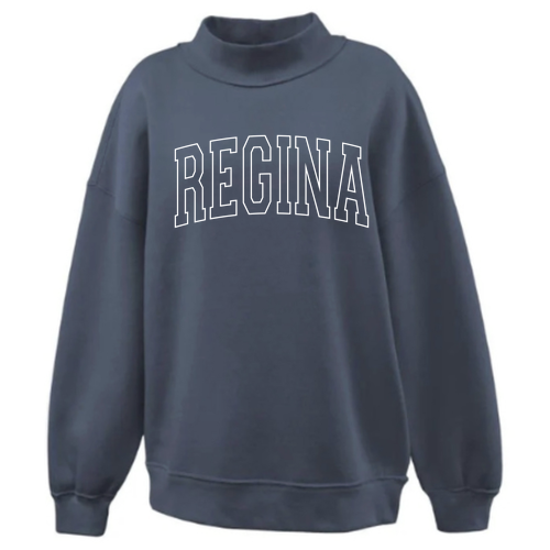 Regina Tonal Arch with Wrist Pennant Juliet Mockneck -- Navy