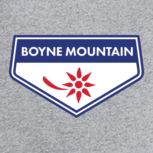 Boyne Mountain Logo 1 Full color -- Short sleeve Heather Grey