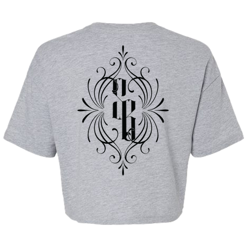 Bella+Canvas Womens Jersey Cropped Tee -- Athletic Heather