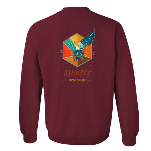 Gildan Heavy Blend Crew Neck Sweatshirt -- Garnet