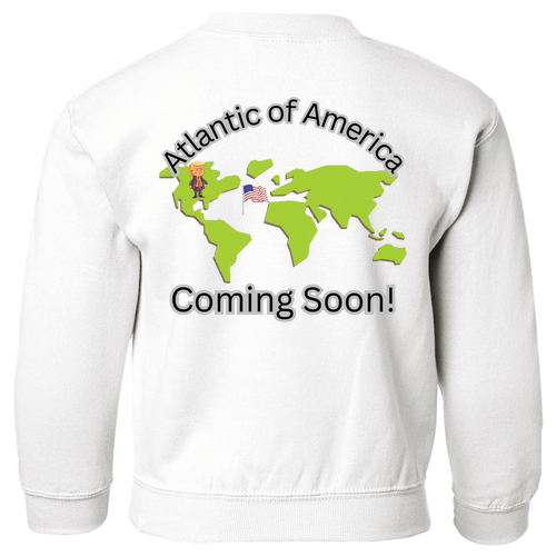 Gildan Heavy Blend Youth Crew Neck Sweatshirt -- White