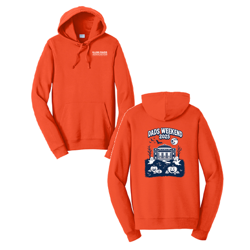 Pullover Hooded Sweatshirt -- Orange
