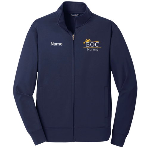 EOC Nursing Sport-Tek Sport-Wick Fleece Full-Zip Jacket -- Navy