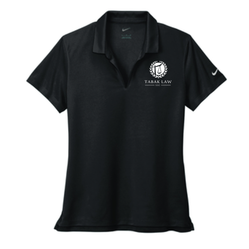 Nike Ladies Dri-Fit Micro Pique 2.0 Polo -- Black