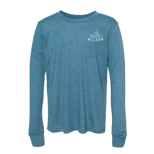 Bella+Canvas Unisex Heather Cvc Long Sleeve Tee- Heathers -- Heather Deep Teal