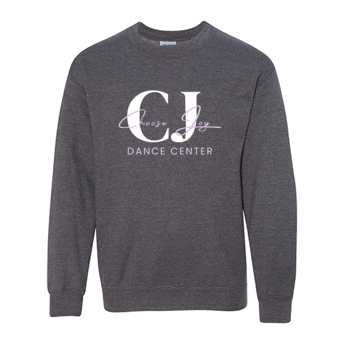 Youth Gildan Heavy Blend Crew Neck Sweatshirt -- Dark Heather