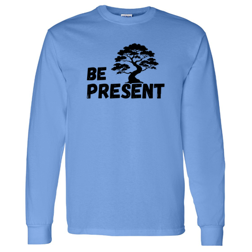 Gildan Heavy Cotton Longsleeve Basic T-Shirt -- Carolina Blue