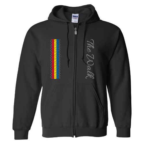 Gildan Full Zip Hooded Sweatshirt -- Black