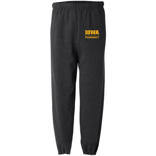 Jerzees 9.3 Oz., 50/50 Nublend Fleece Sweatpant Adult -- Black Heather