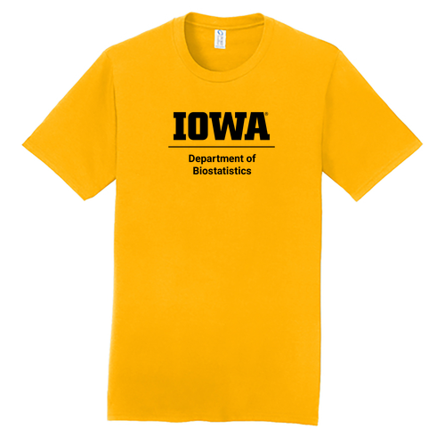 Biostatistics Port and Company Fan Favorite Tee -- Bright Gold