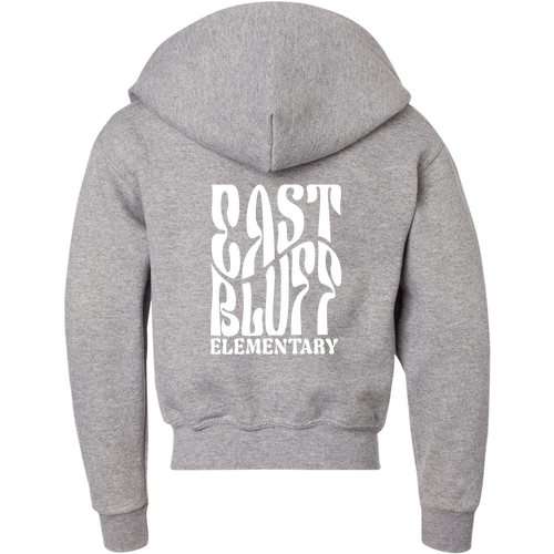 Jerzees Youth 8 Oz., 50/50 Nublend Full Zip Hoodie -- Oxford