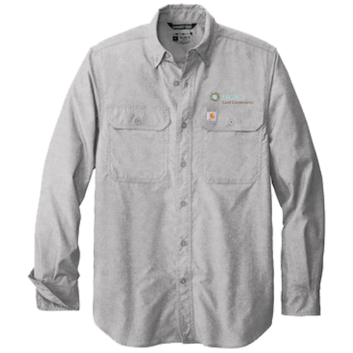 Mens/Unisex Carhartt Force Solid Long Sleeve Shirt -- Steel