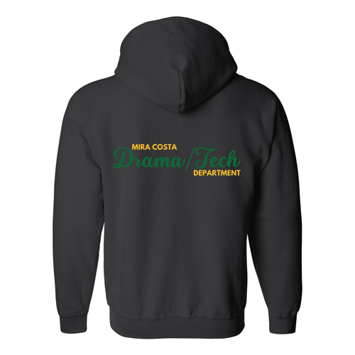 Gildan Full Zip Hooded Sweatshirt -- Black