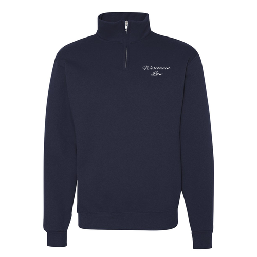 Jerzees 9.3 Oz Nublend Quarter Zip Sweatshirt Adult-- J Navy (Embroidery)