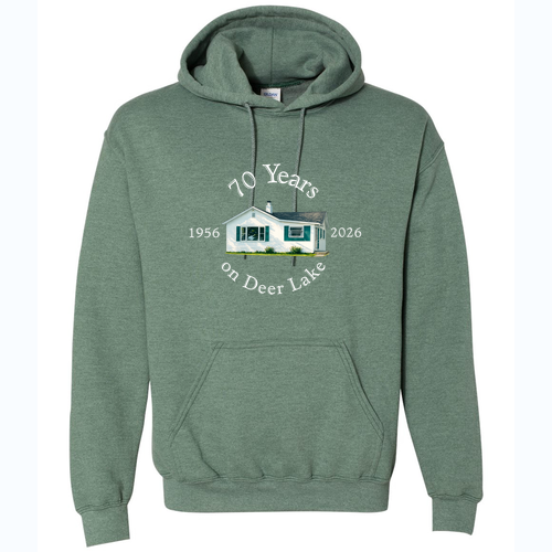 Gildan Heavy Blend Hooded Sweatshirt -- Heather Dark Green