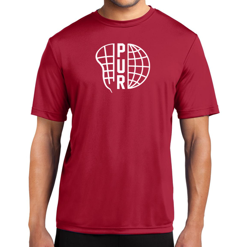 PUR Globe Essential Performance Tee -- Red