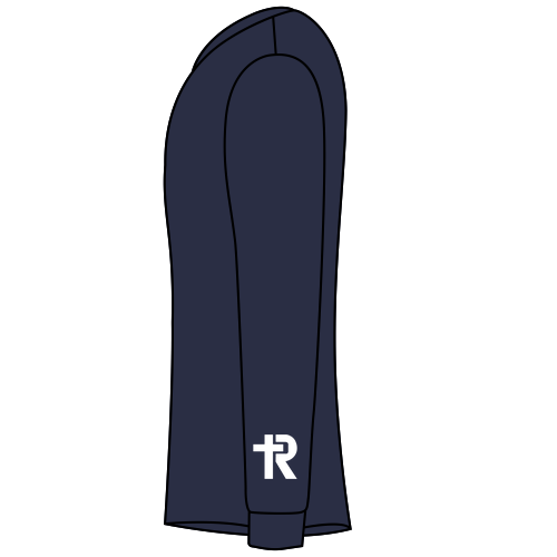 Regina Tonal Arch with Wrist District V.I.T. Heavyweight Fleece Crew -- Navy Blue