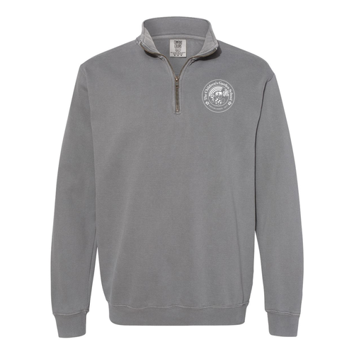 Comfort Colors Adult Quarter Zip Sweatshirt -- Grey