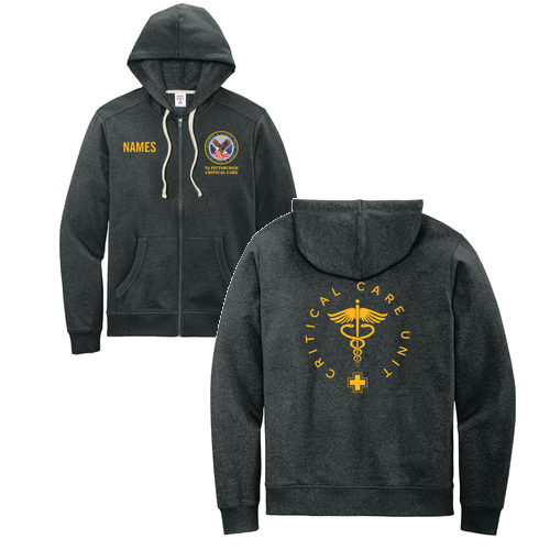 District Re-Fleece Full-Zip Hoodie -- Charcoal Heather