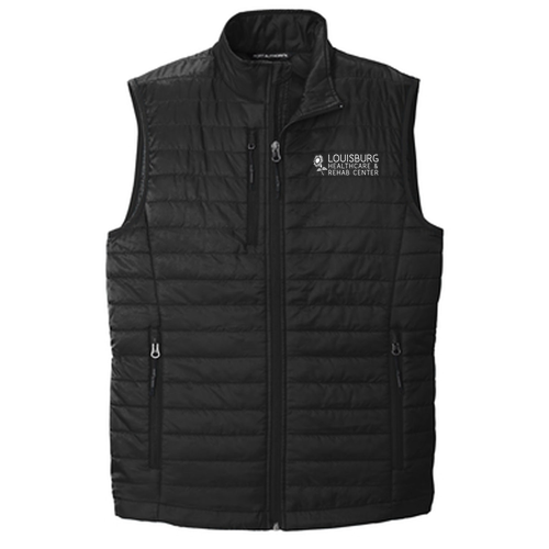 Port Authority Packable Puffy Vest Embroidered -- Deep Black
