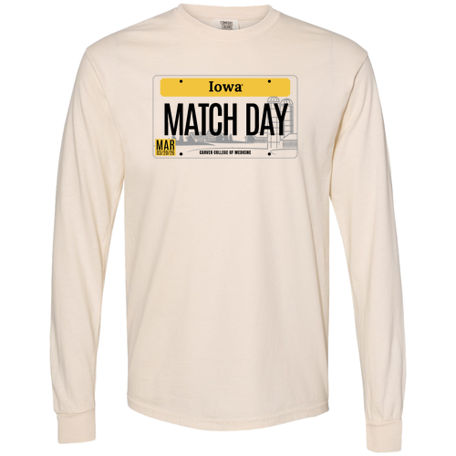 Comfort Colors Unisex Garment-Dyed Heavyweight Long Sleeve T-Shirt -- Ivory