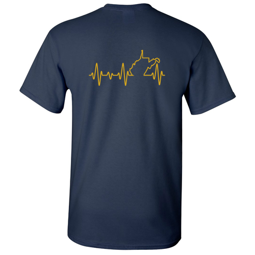Screen Printed Gildan Heavy Cotton Basic T-Shirt -- Navy
