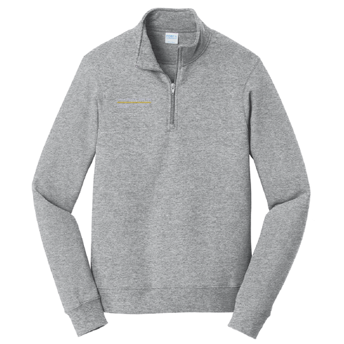 Port & Company Fan Favorite Fleece Quarter Zip -- Athletic Heather