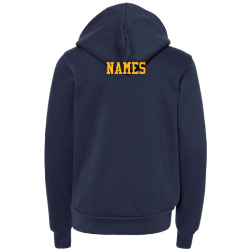 Bella Canvas Youth Sponge Fleece Hooded Sweatshirt -- Navy
