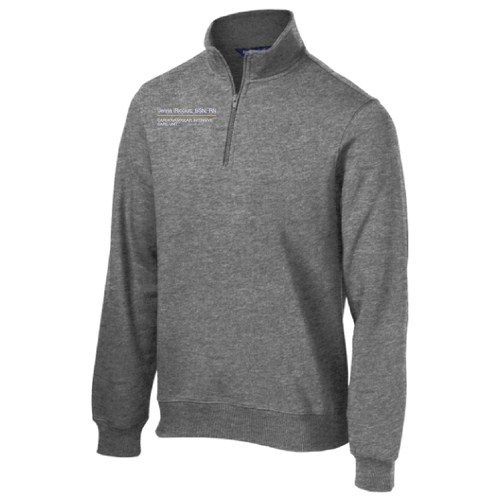 Sport Tek Quarter Zip Sweatshirt -- Vintage Heather