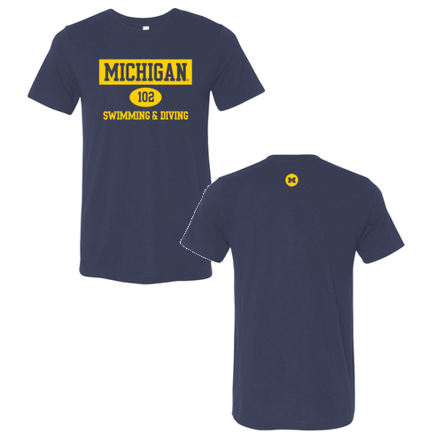 Team 102 Unisex Bella Canvas Soft Fitted Triblend Short Sleeve T-Shirt -- Navy TriBlend