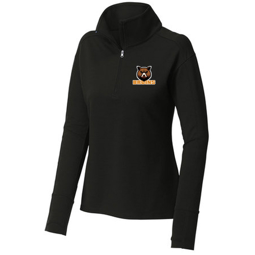 Ladies Sport-Wick Flex Fleece 1 / 4-Zip -- Black