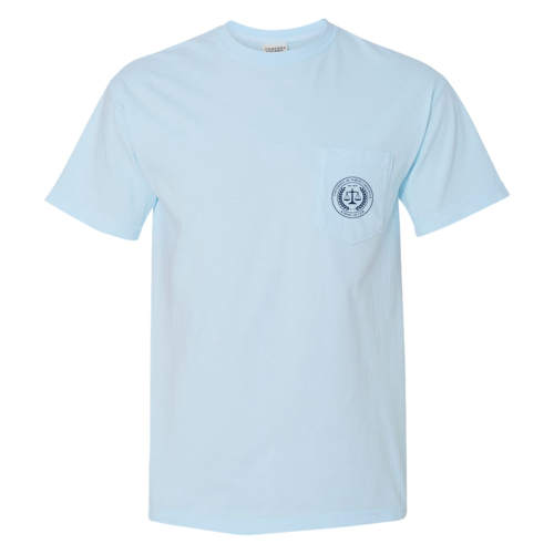 Comfort Colors Unisex Garment-Dyed Heavyweight Pocket T-Shirt -- Chambray
