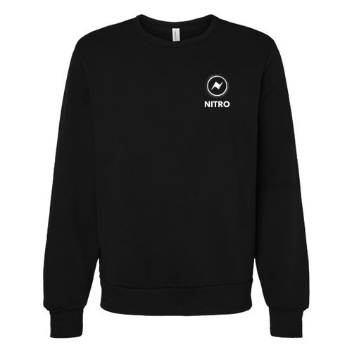 Bella+Canvas Sponge Fleece Classic Crewneck Sweatshirt -- Black