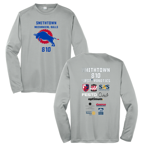 Sport Tek Long Sleeve Competitor -- Silver