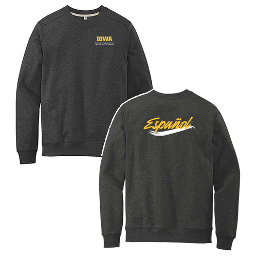 Español District Re-Fleece Crew -- Charcoal Heather