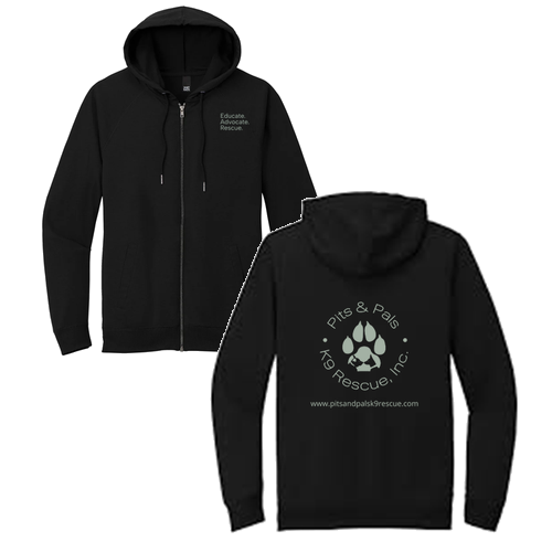 District Featherweight French Terry Full-Zip Hoodie -- Black