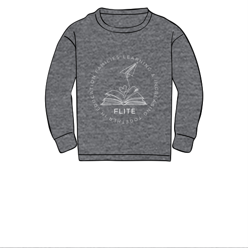 Gildan Heavy Blend Youth Crew Neck Sweatshirt -- Graphite Heather