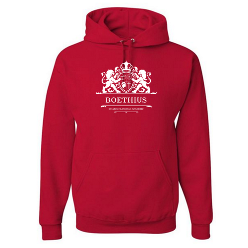 Boethius Jerzees 50/50 Nublend Fleece Hoodie -- True Red