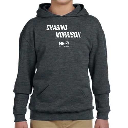 Jerzees 8 Oz. 50/50 Nublend Youth Hooded Pullover -- Black Heather