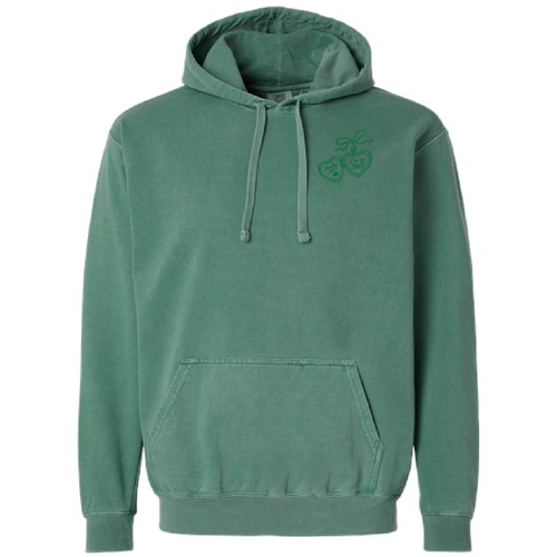 Comfort Colors Unisex Garment-Dyed Hooded Sweatshirt -- Light Green