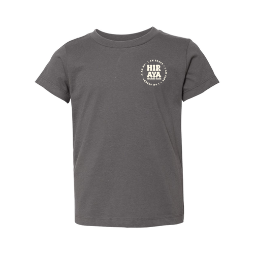 I am Brave Toddler Tee -- Asphalt