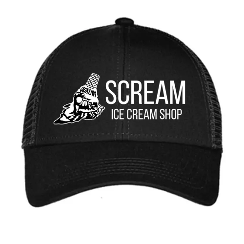 Big Accessories 6-Panel Structured Trucker Hat -- Black