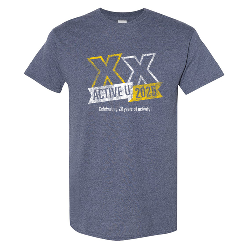 Unisex 100% Cotton Basic T-Shirt -- Heather Navy