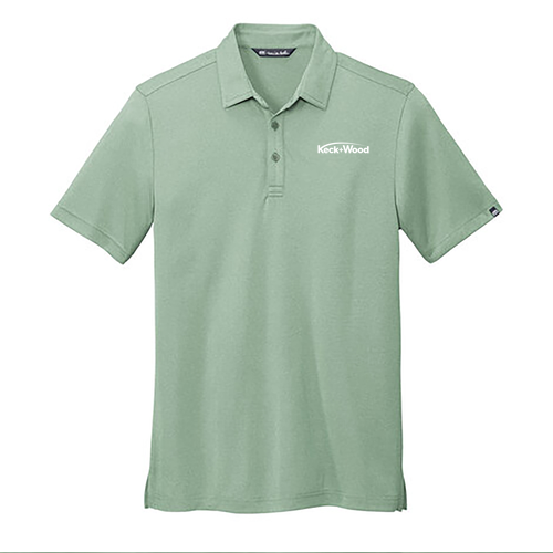 Men's/Unisex TravisMathew Coto Performance Polo -- Beryl Green Heather