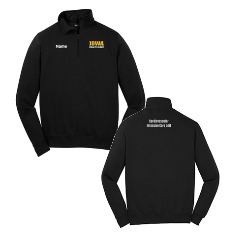 Sport Tek Quarter Zip Sweatshirt -- Black