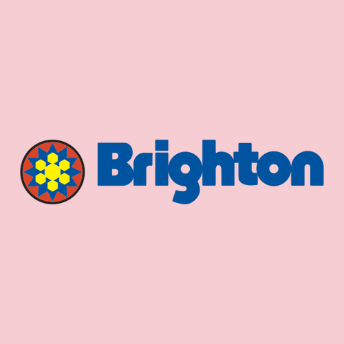 Brighton Logo 2 Full color -- Short Sleeve Light Pink