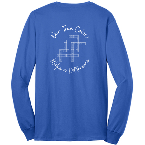 Port and Company Long Sleeve 50/50 T Shirt -- Royal