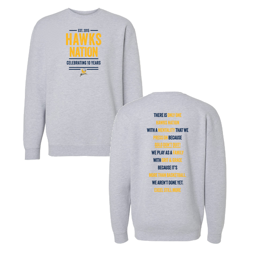 Independent Trading Co. Heavyweight Crewneck Sweatshirt -- Grey Heather