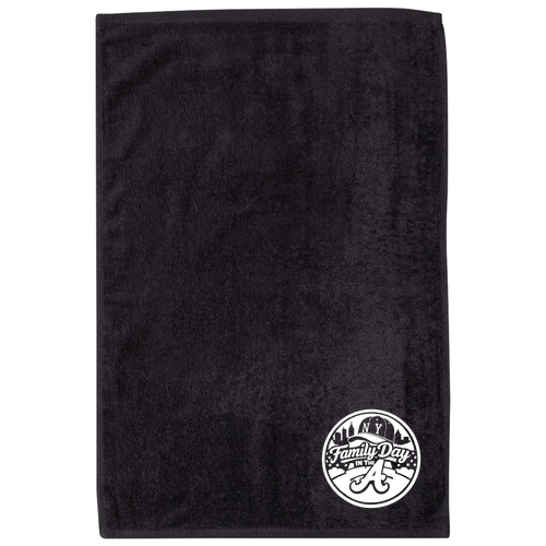 Q-Tees Deluxe Hemmed Hand Towel -- Black