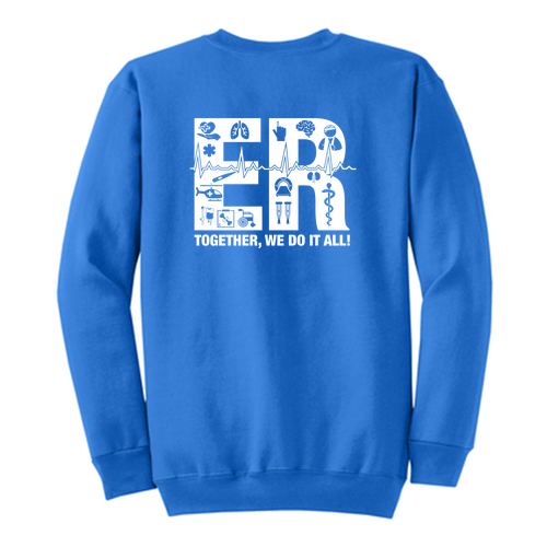Port and Company Classic Crewneck Sweatshirt -- Royal
